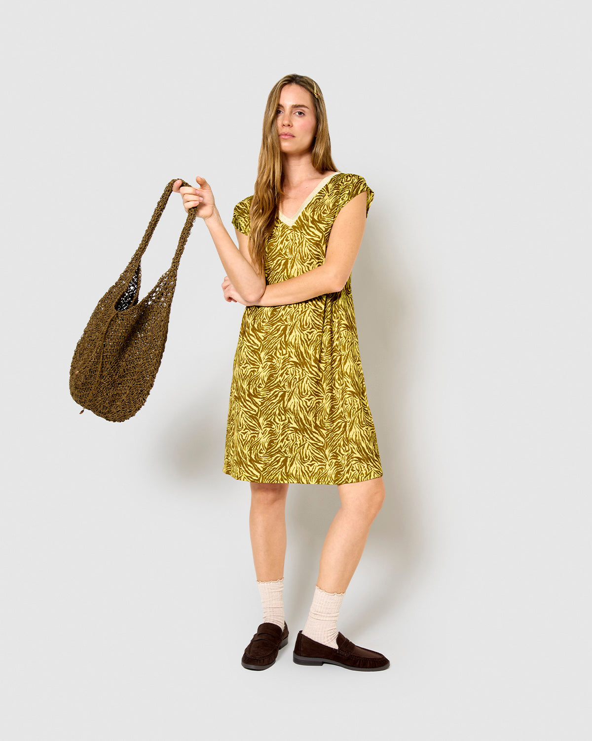 Vestido corto soft chandra verde