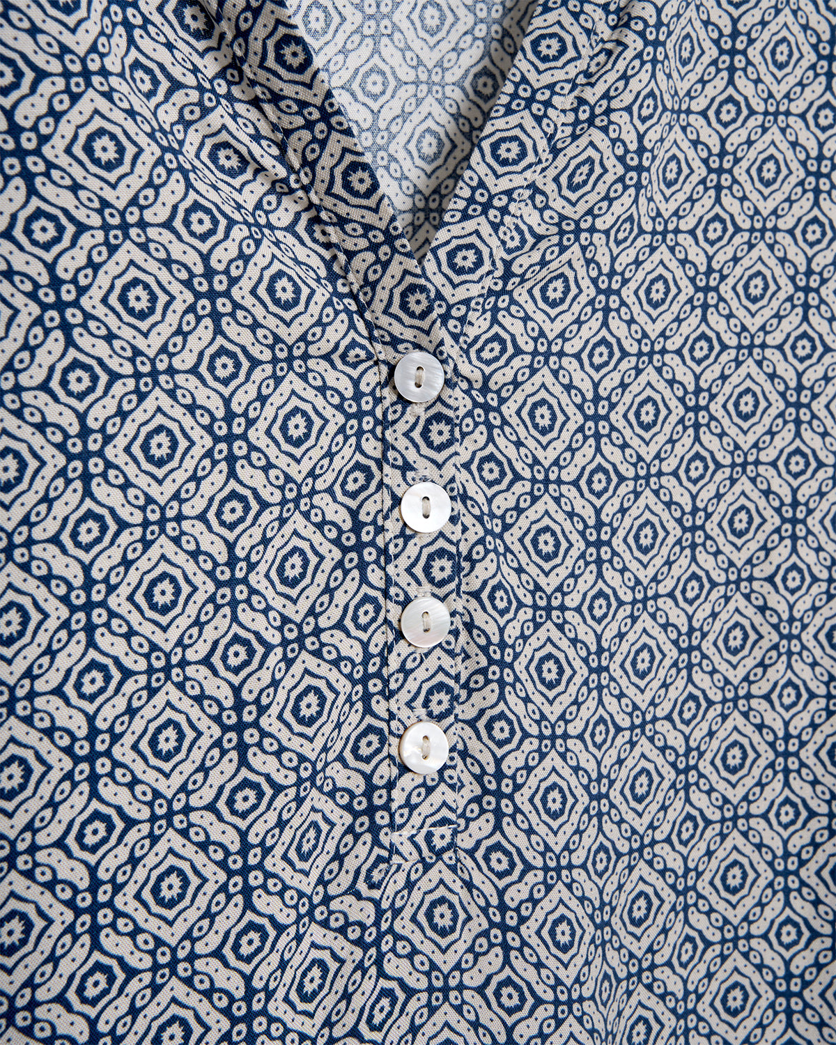 Vestido viscosa mandolia azul marino