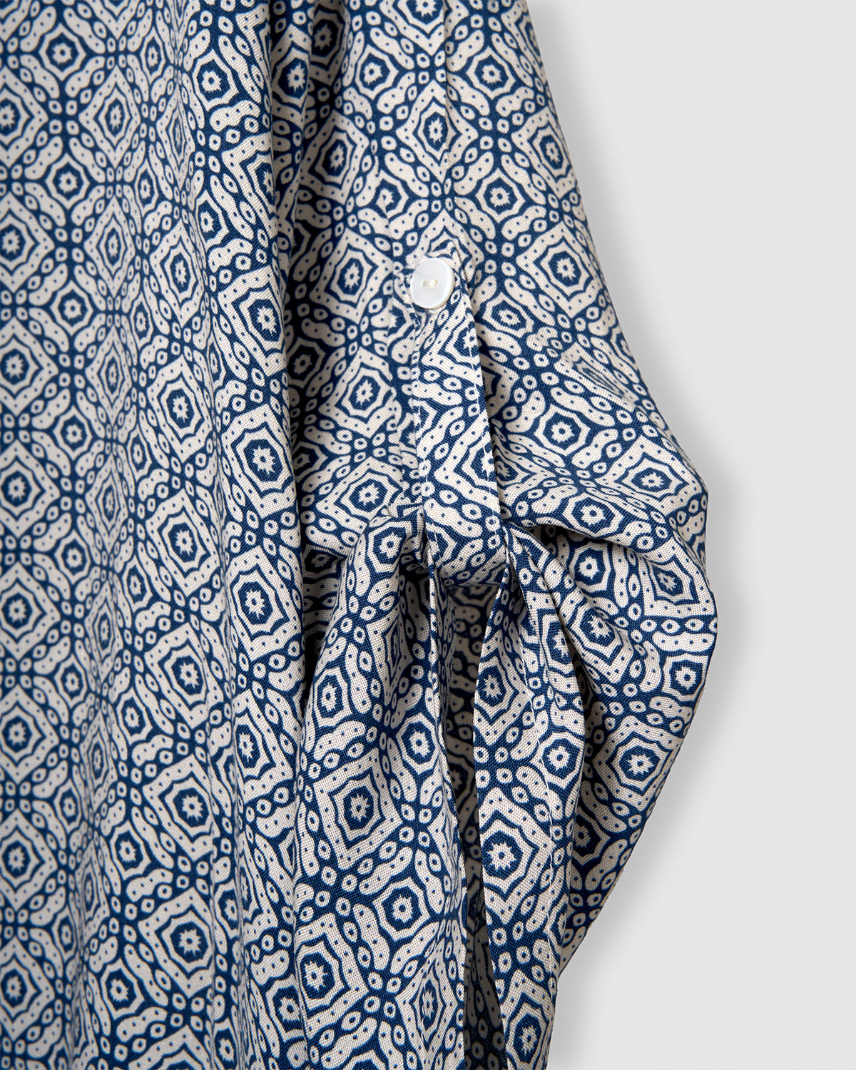 Vestido viscosa mandolia azul marino