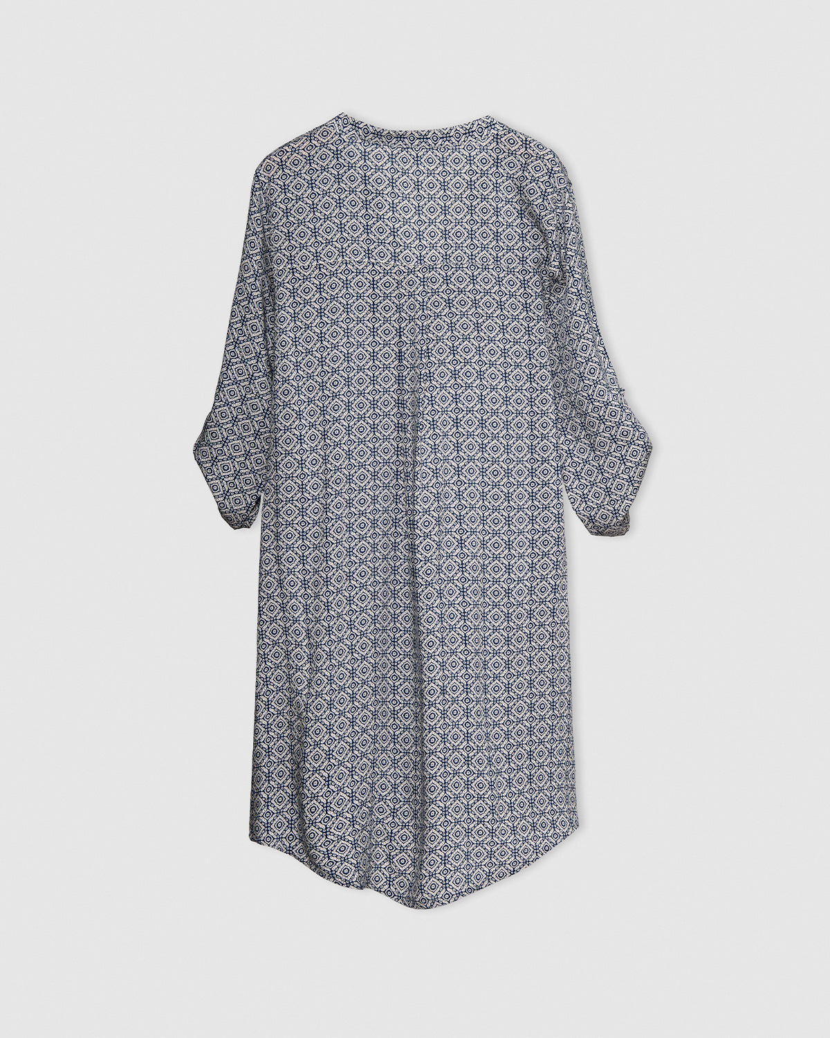 Vestido viscosa mandolia azul marino