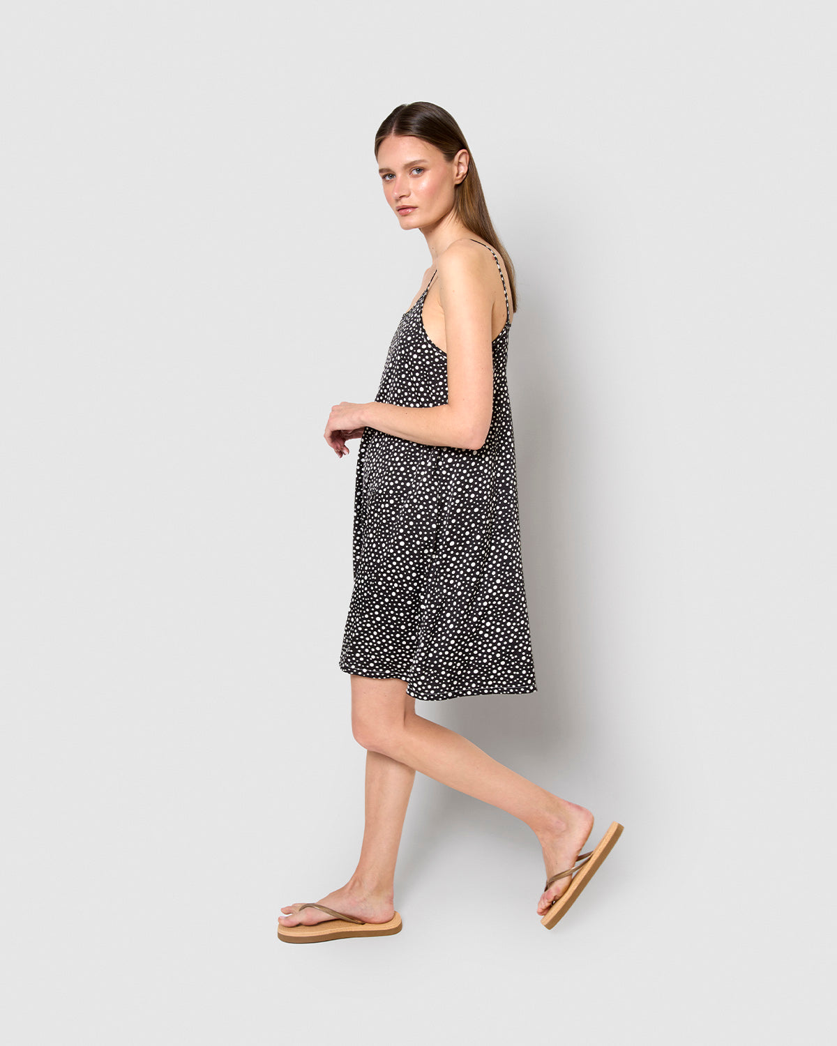 Vestido corto satén hanami negro