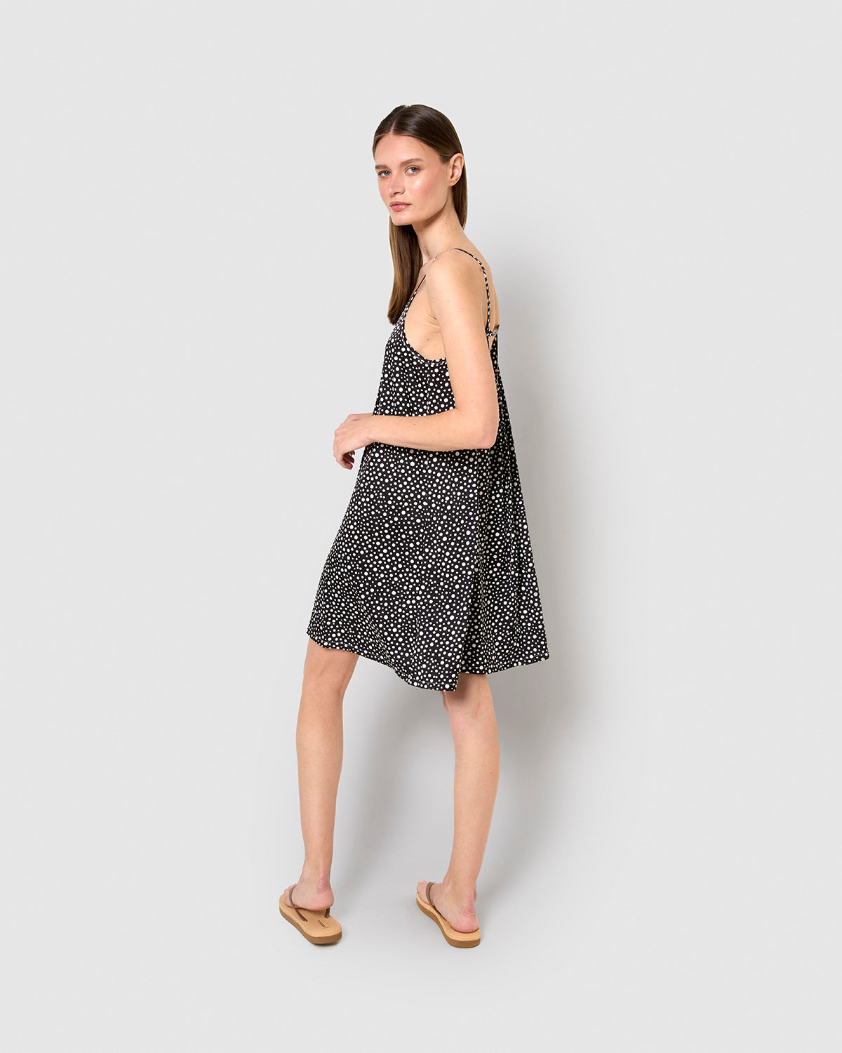 Vestido corto satén hanami negro
