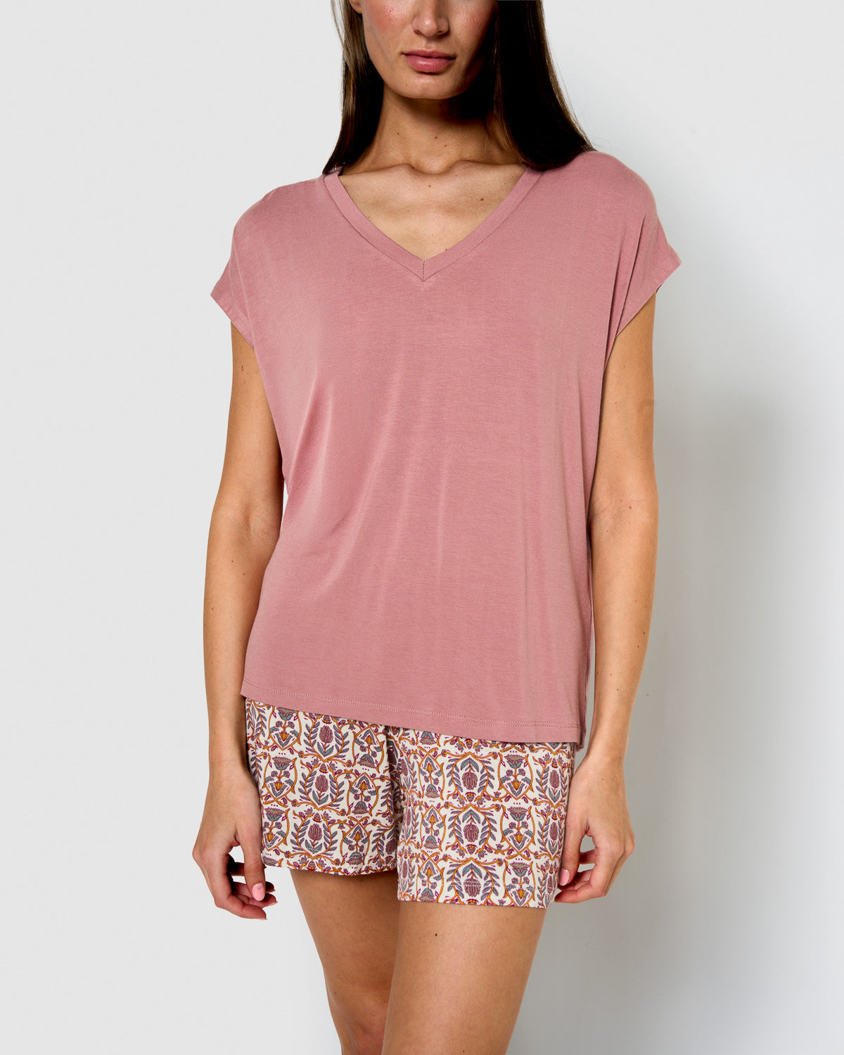 Pijama corto viscosa mia rosa