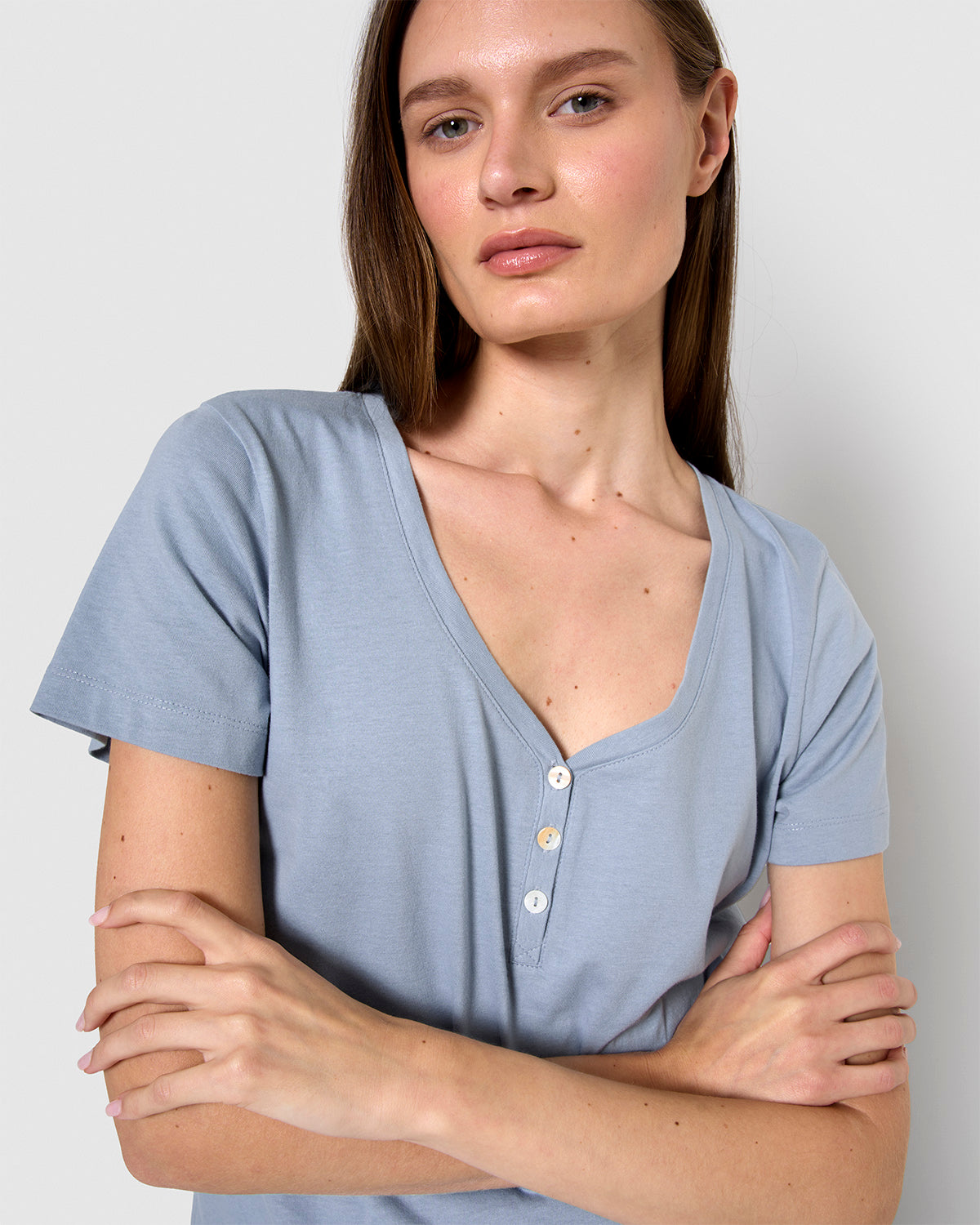 Pijama corto algodón arubi azul