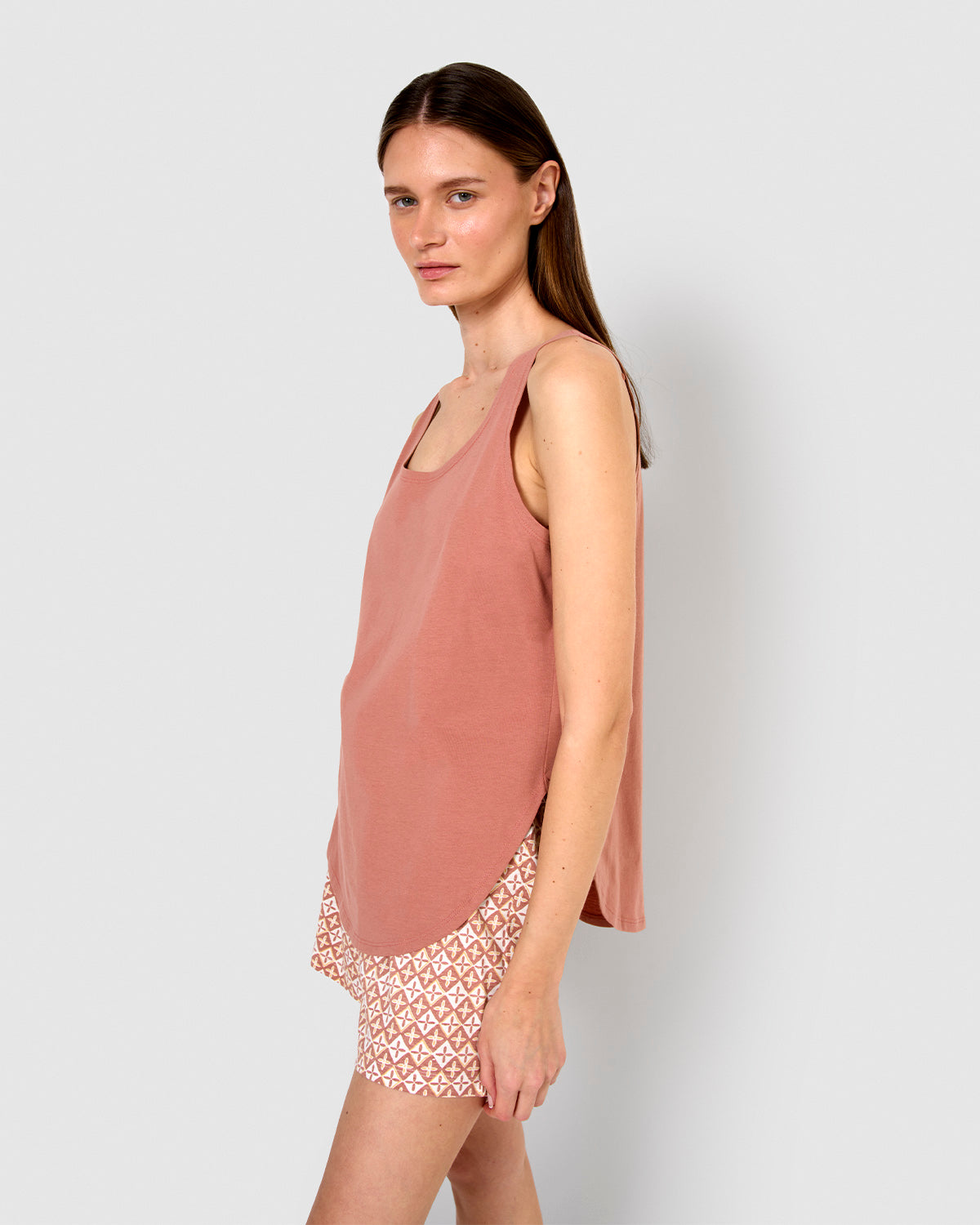 Pijama tirantes algodón tara rosette