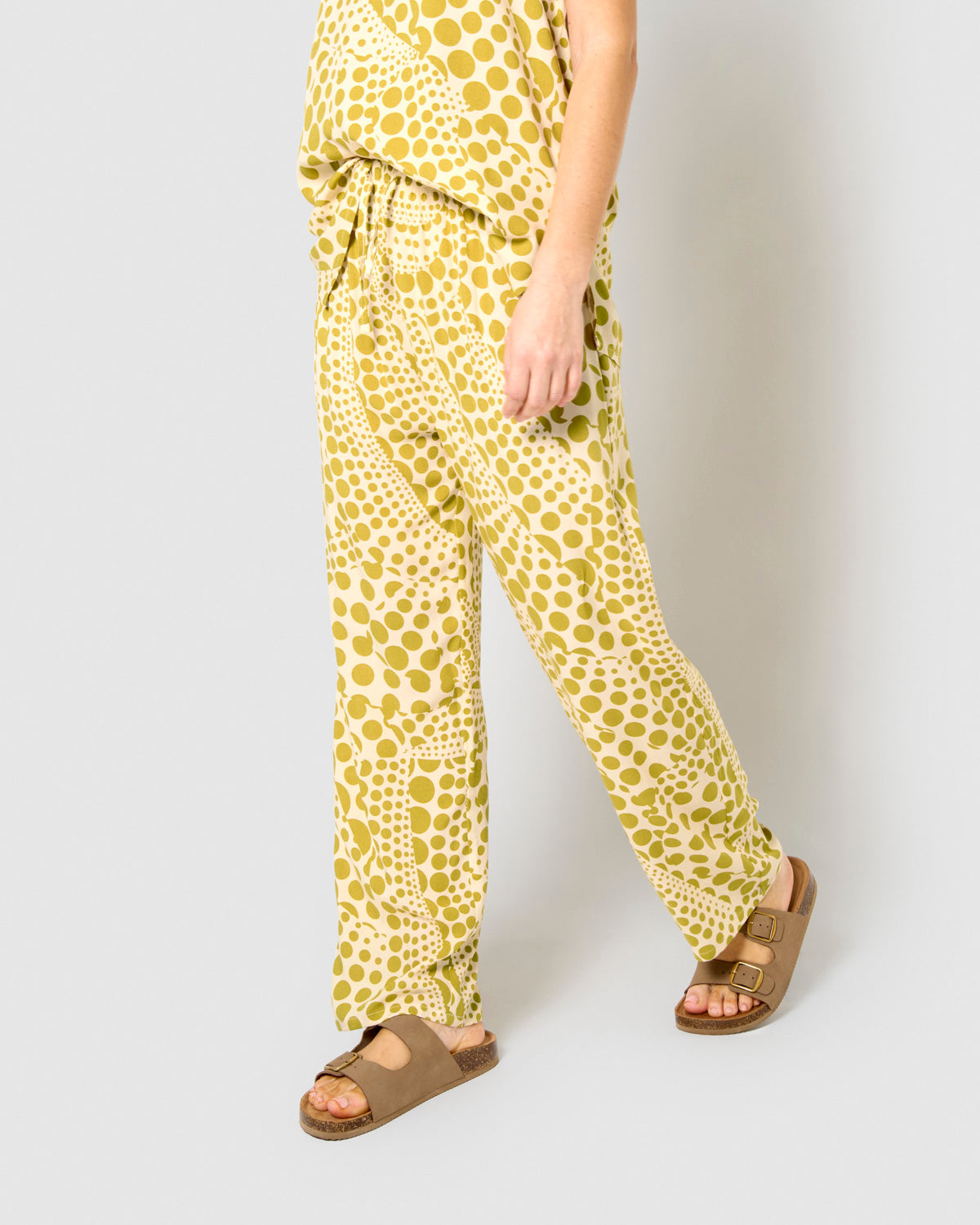 pantaloni in viscosa al limone Terito