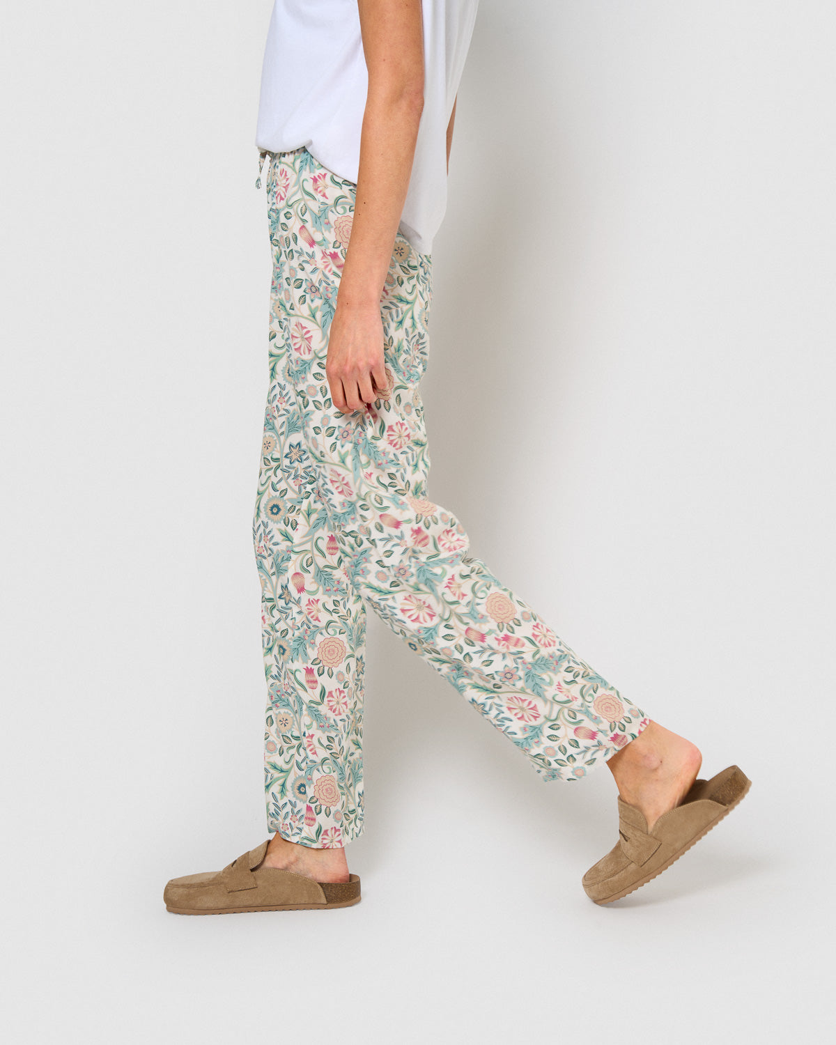 Pantalón viscosa zanzibar rosa