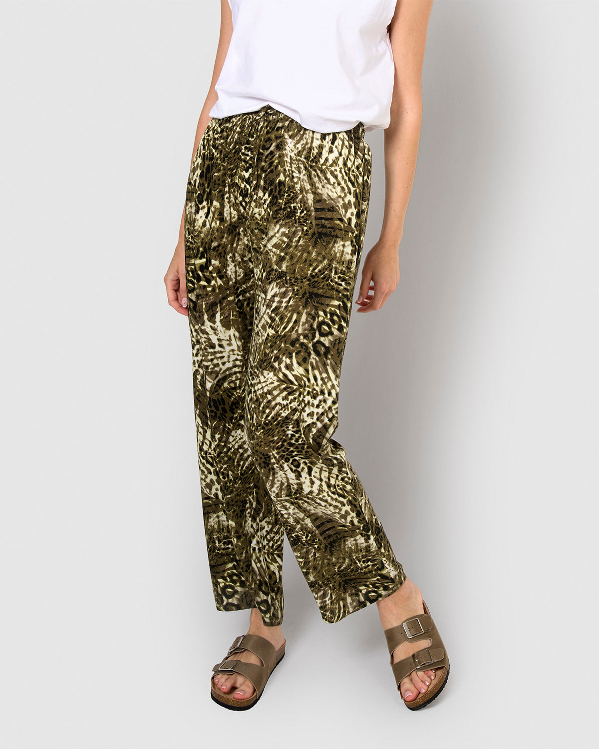 Pantalón viscosa jai verde