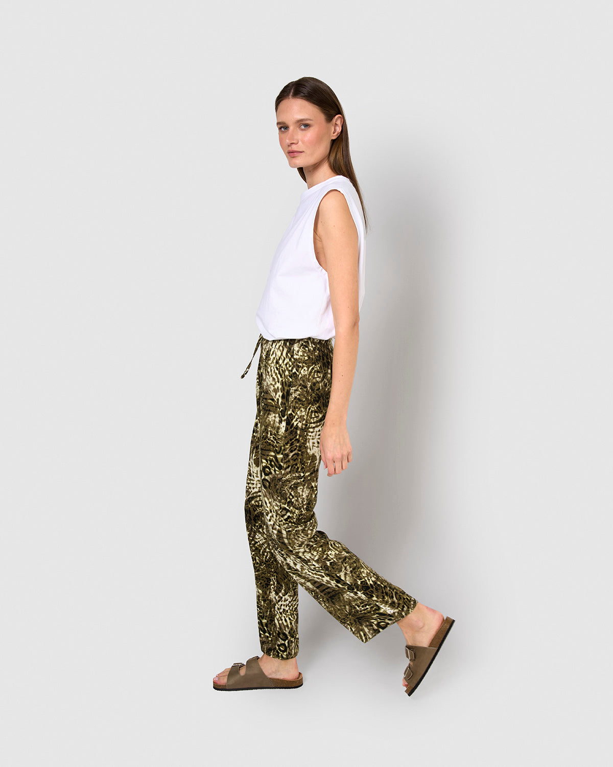 Pantalón viscosa jai verde