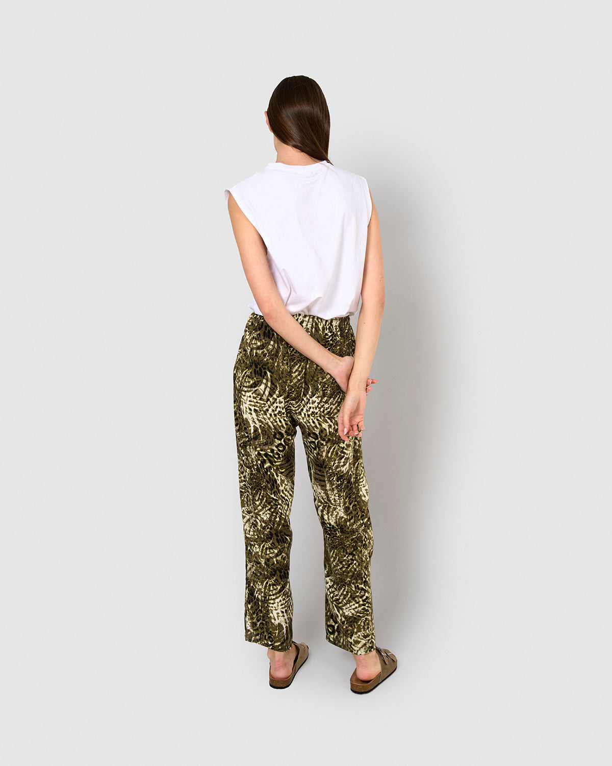 Pantalón viscosa jai verde