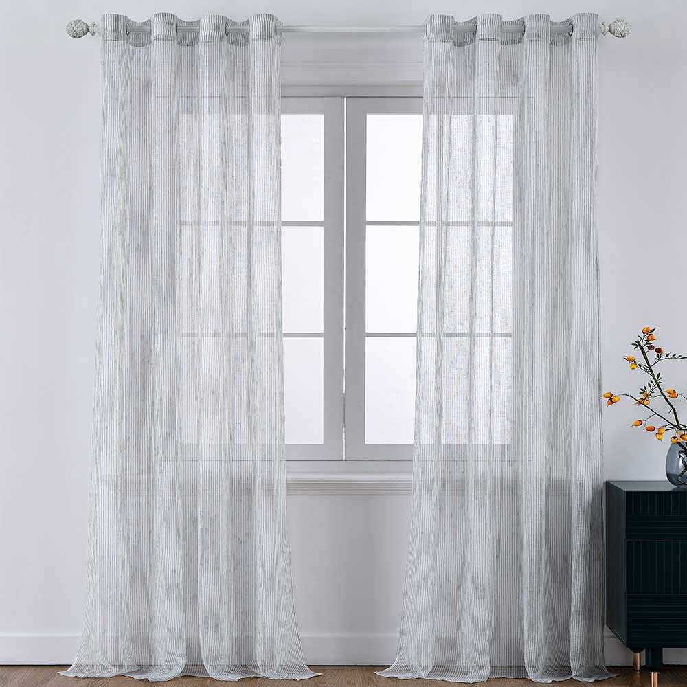 Cortina Raya David gris perla