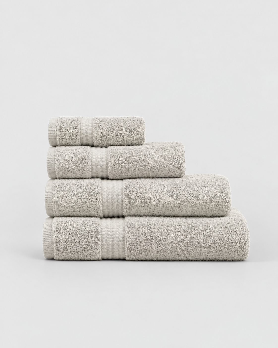 Serviette de bain 700 g Gris clair