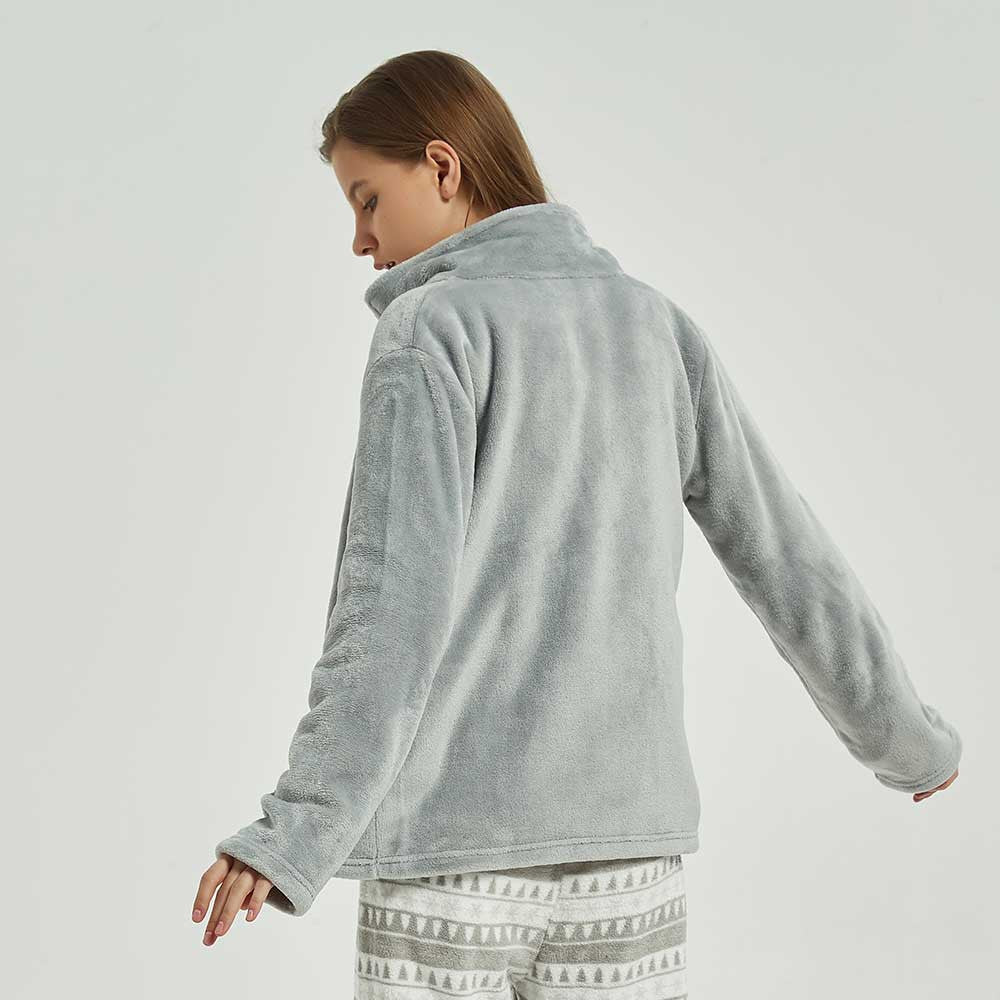 Sudadera terciopelo perla