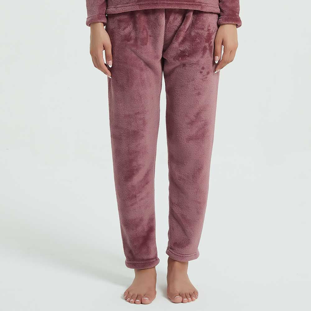 Pijama terciopelo malva rosa