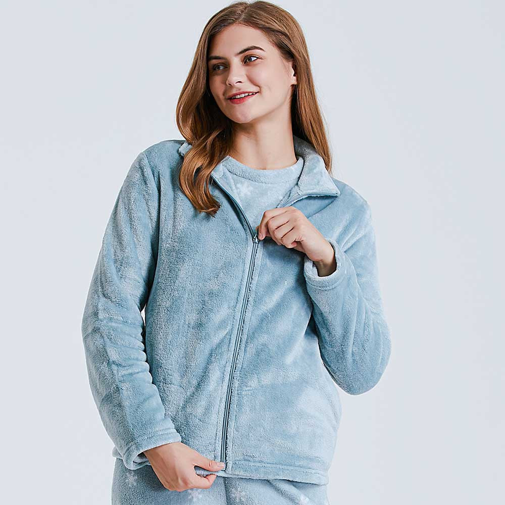 Sudadera terciopelo verde tiffany