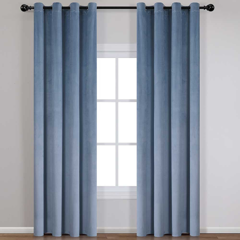 Cortina New terciopelo Índigo