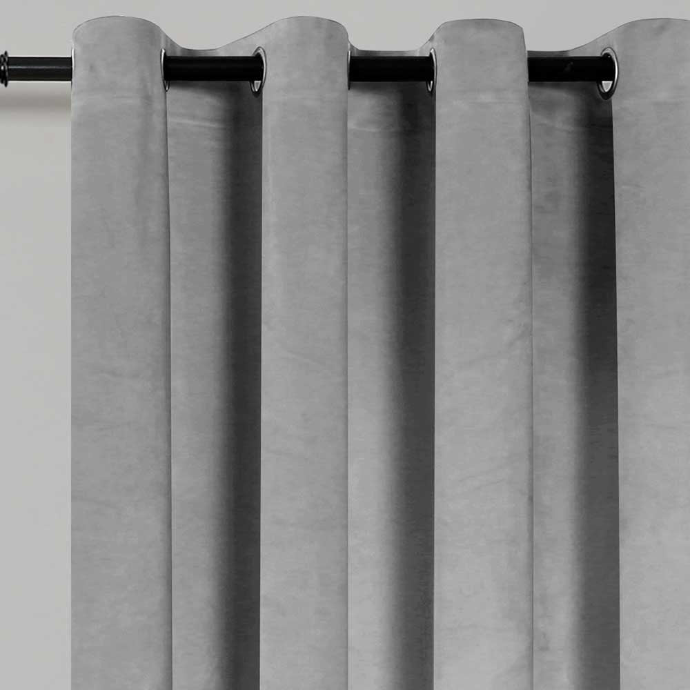 JIUZHEN Cortinas Opacas De Terciopelo, Juego De 2 Cortinas Opacas Suaves Con Ojales Para Dormitorio, 140 X 280 Cm (ancho X Alto), Azul Marino