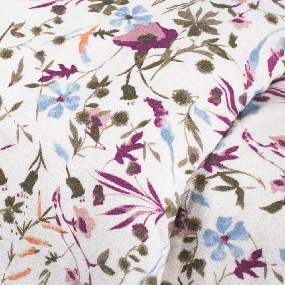 Capa de edredom tamanho queen em flanela Ñoke Indigo