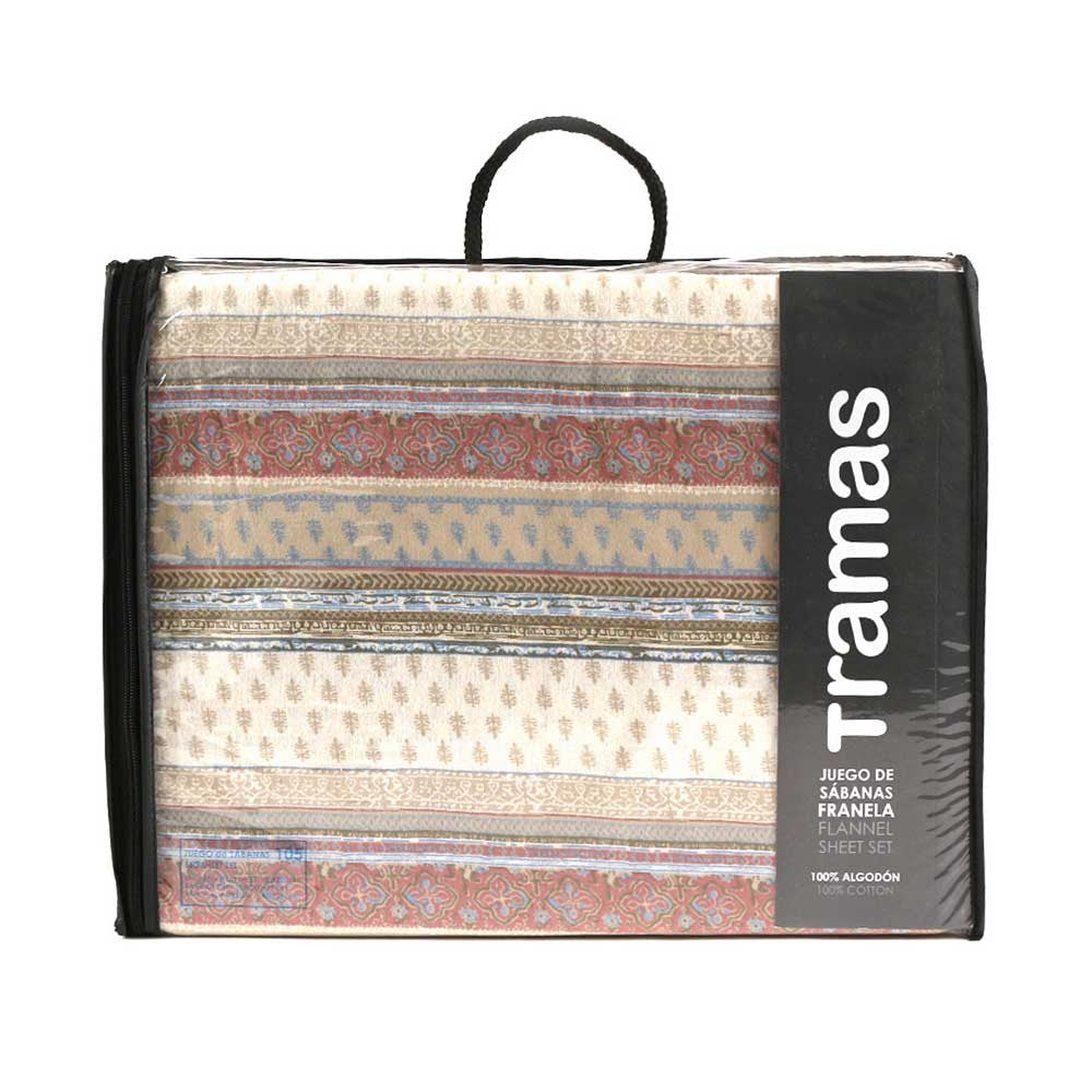 Jogo De Lençóis Flanela Carmela Castanho