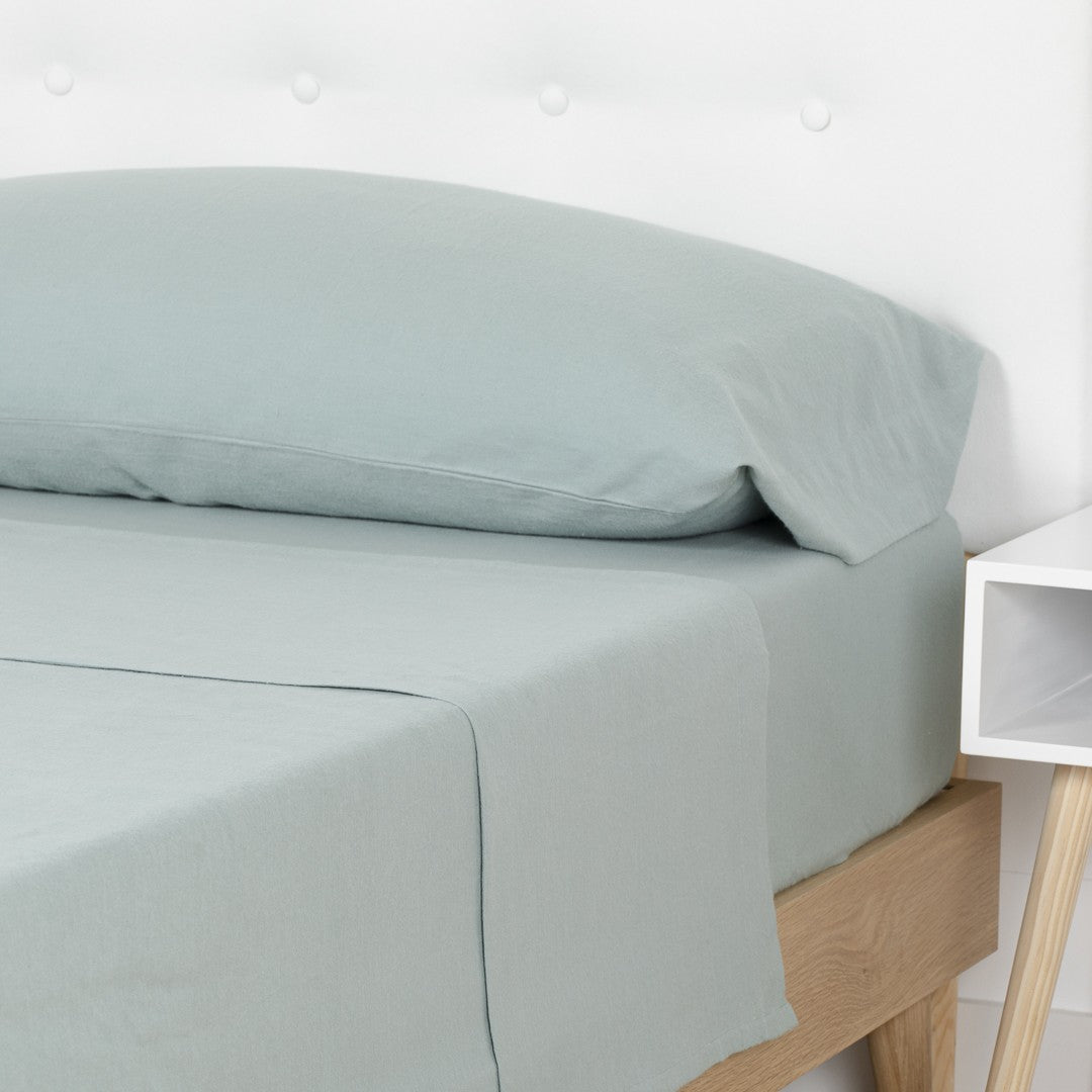 Juego de sábanas franela lisa