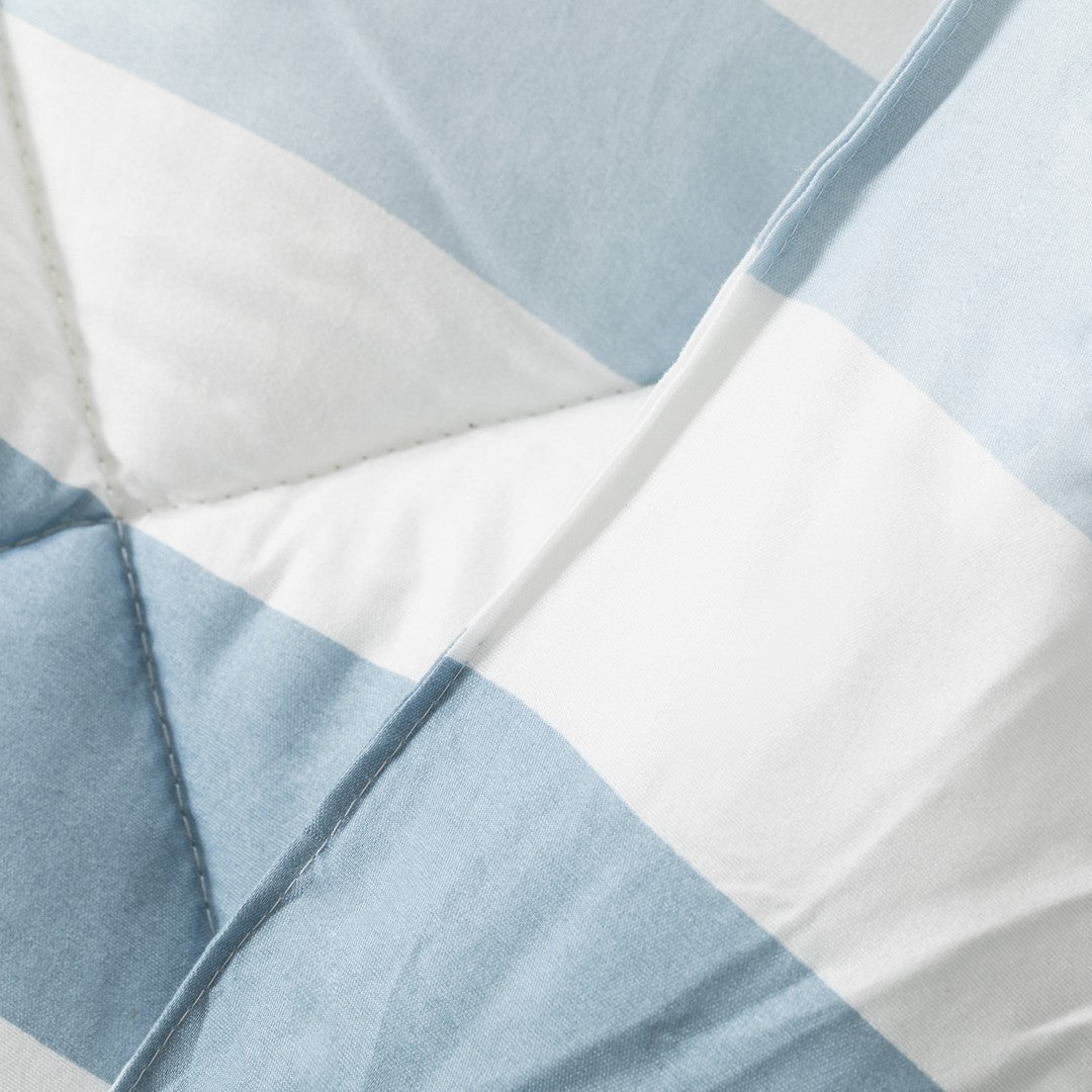 Indigo Calcutta stripe print duvet