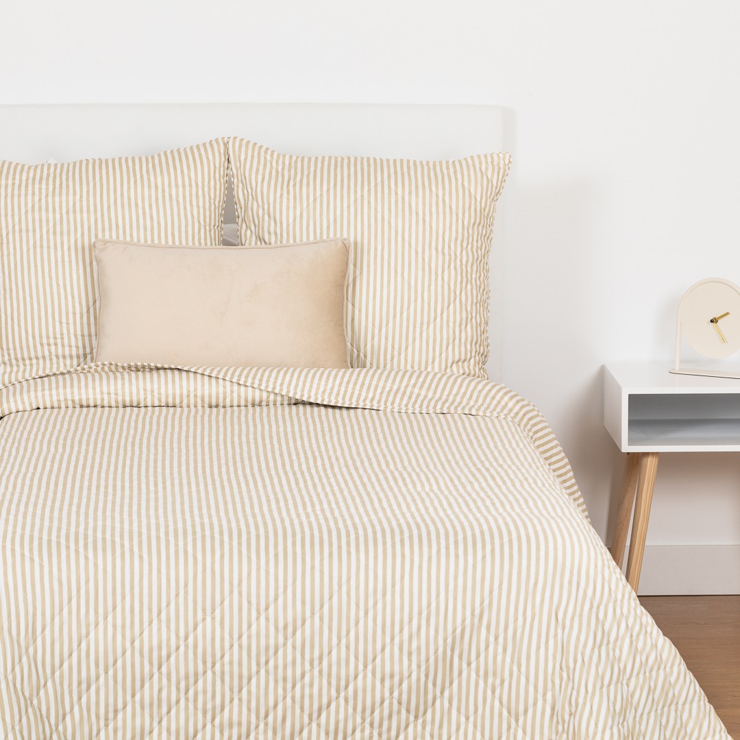 Colcha bouti Lista Kodac areia