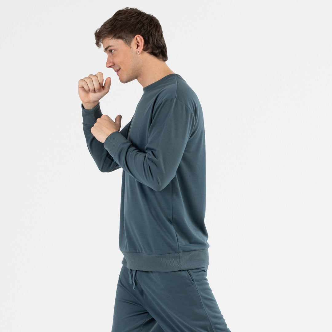 Conjunto deportivo largo hombre verde menta