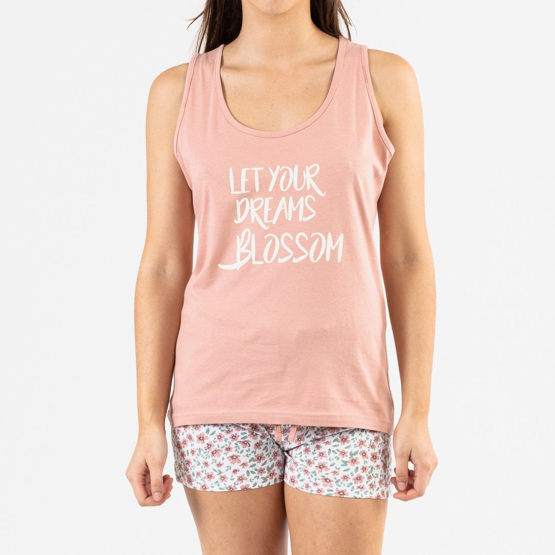 Pijama corto algodón Vita rosa