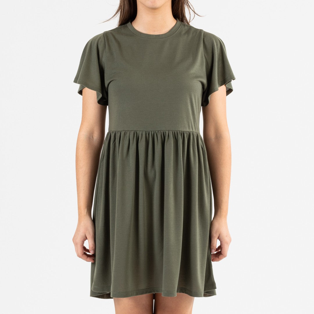 Camisón manga corta verde caceria