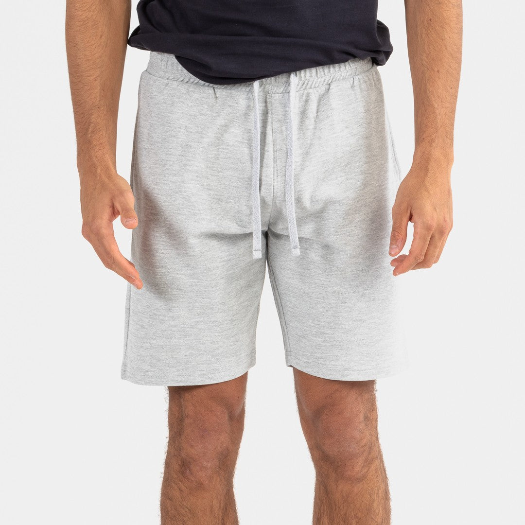 Conjunto deportivo corto hombre marino - gris