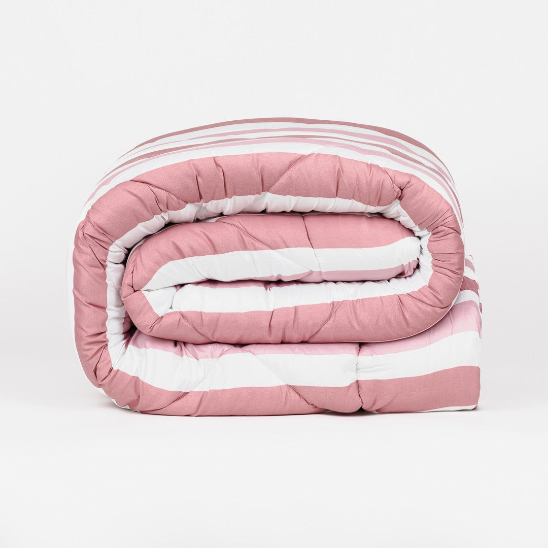 Edredón estampado Raya Calcuta malva