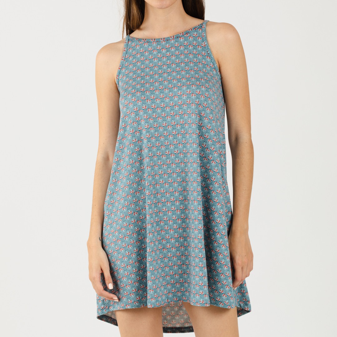 Vestido punto sedoso Hello indigo