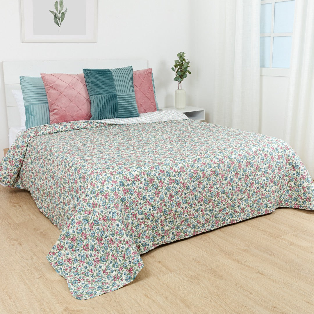 Colcha bouti Belinda verde tiffany