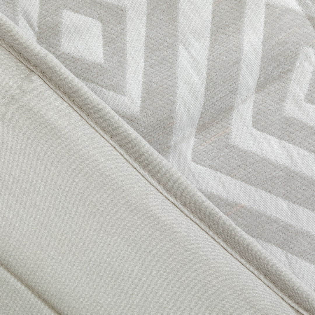 Colcha jacquard chenilla Feria perla - 120 gr