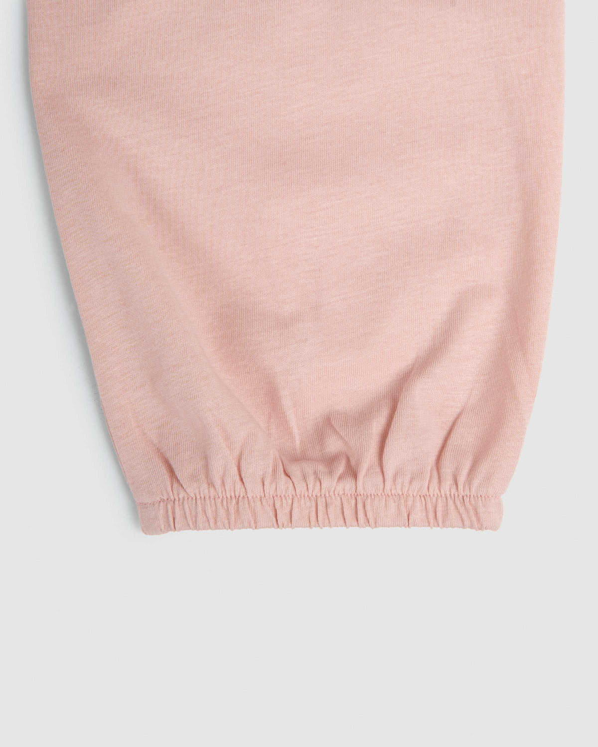 Pigiama lungo in cotone con fiocco rosa