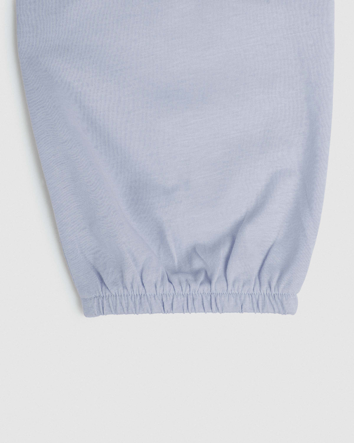 Pigiama lungo in cotone con fiocco azzurro