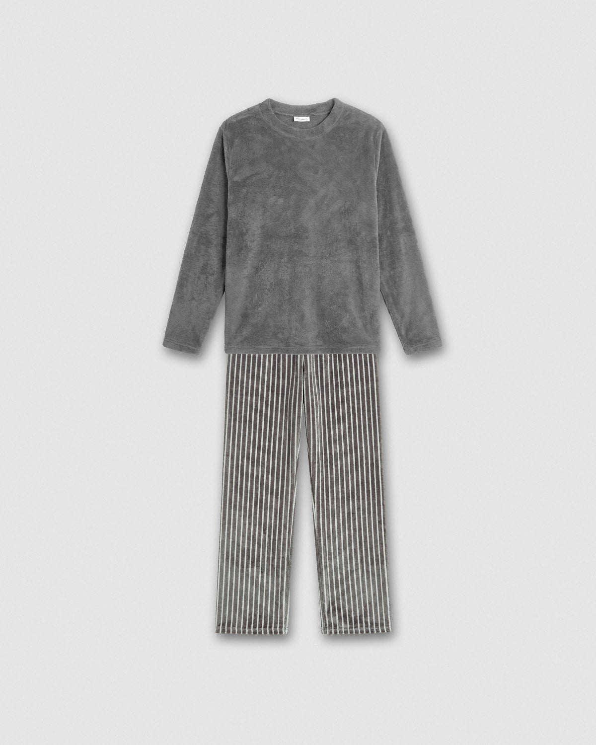 Pyjama corail rayé abfico gris Marengo