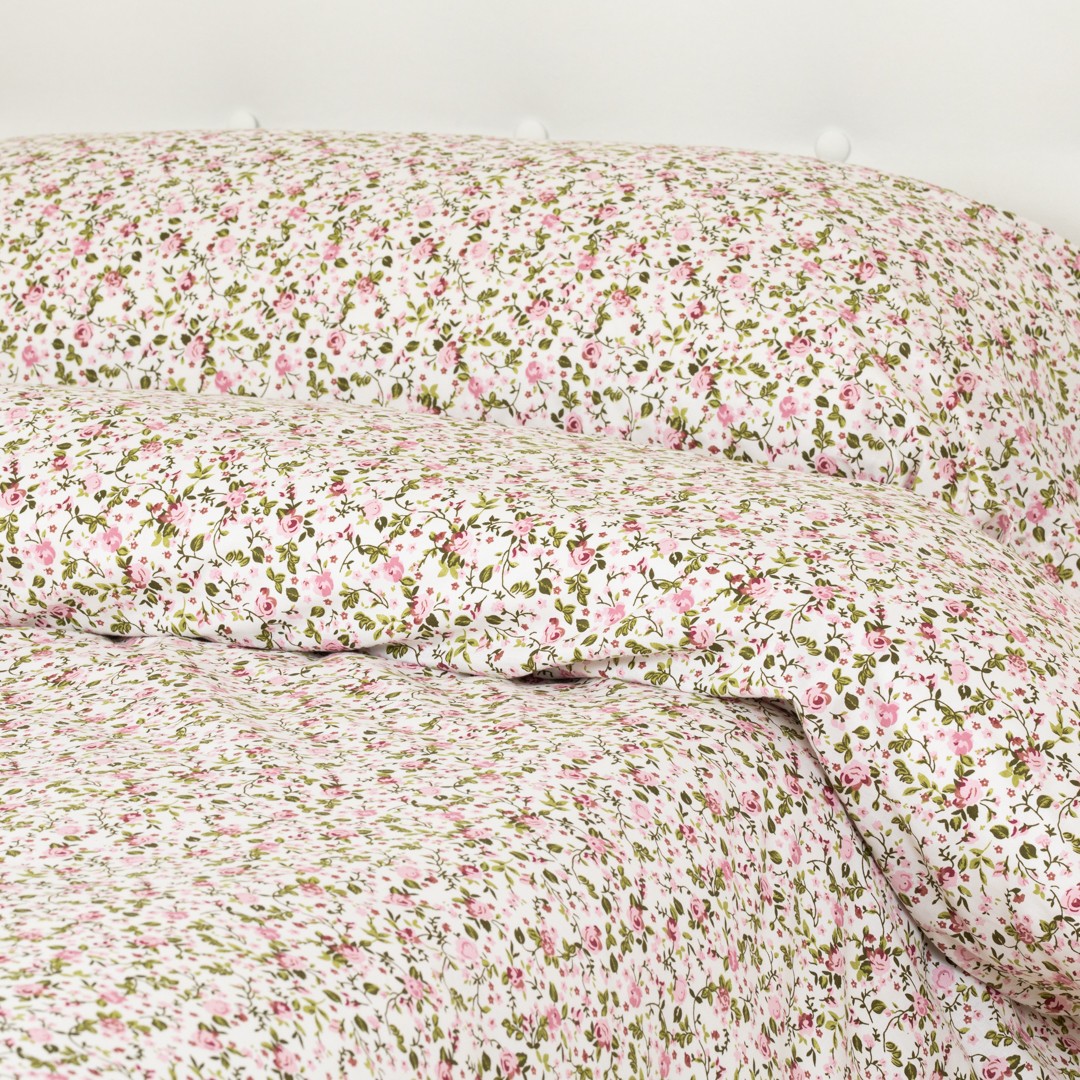 Funda nórdica algodón Pia rosa