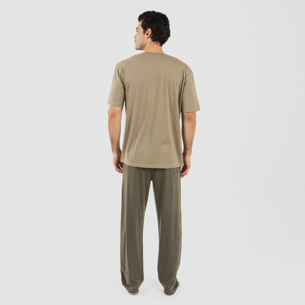 PIJAMA LLARG M/CORTA HOME C/BOTON LLIS