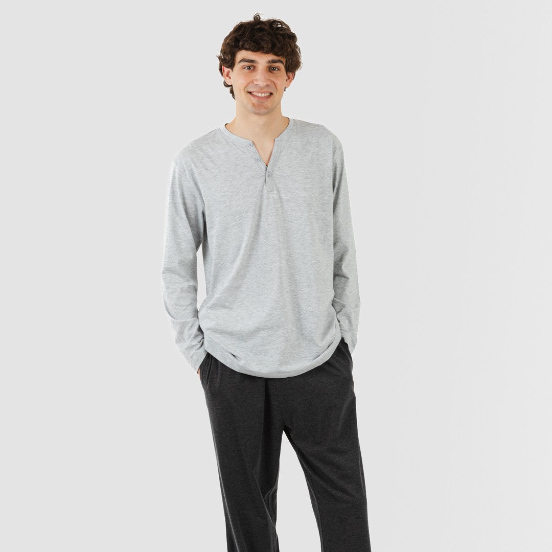 PIJAMA LLARG HOME C/BOTONS LLIS