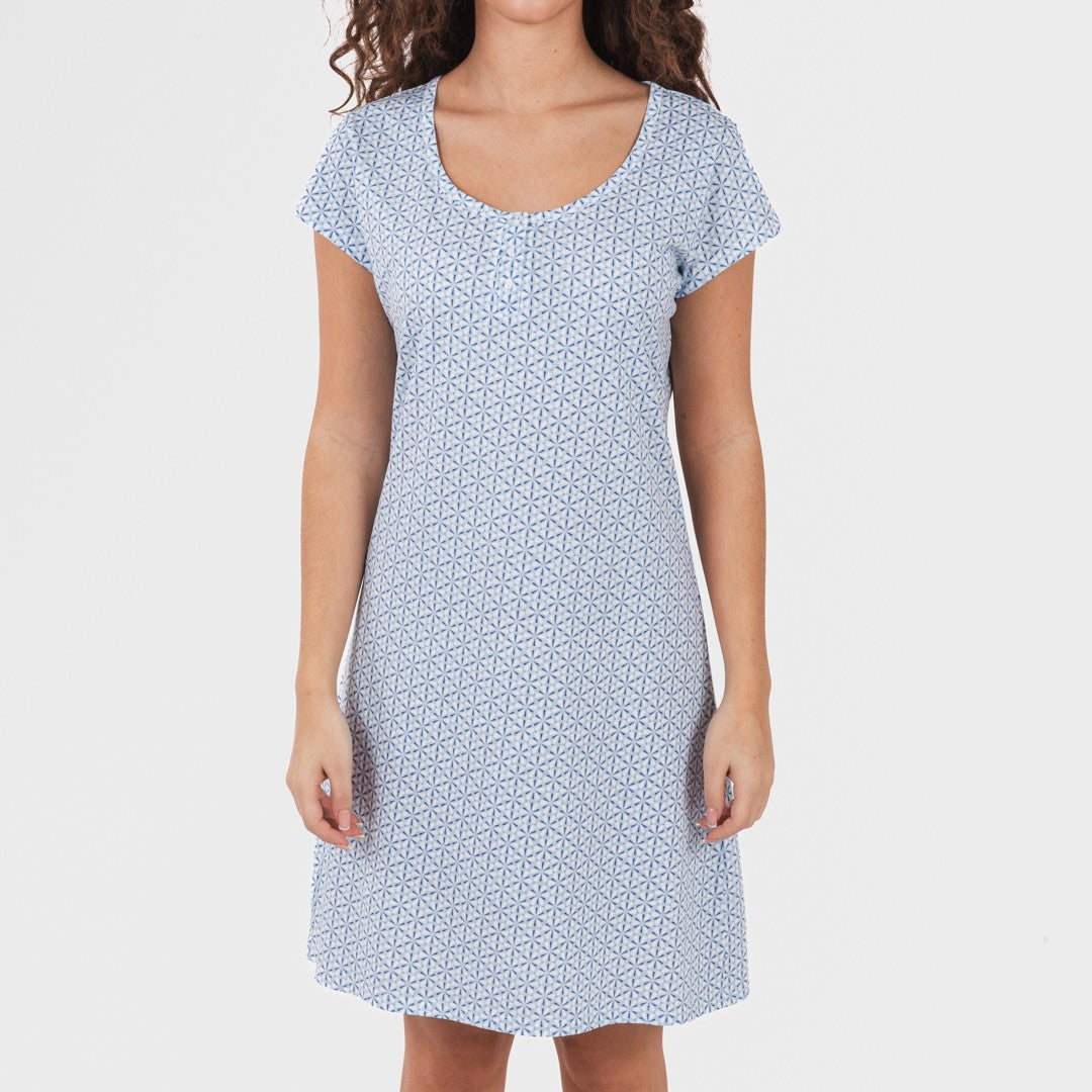 Blusón algodón Timon celeste