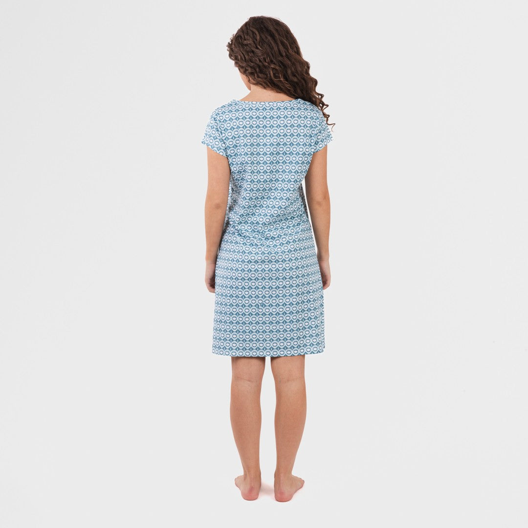 Blusón algodón Galieni verde azulado