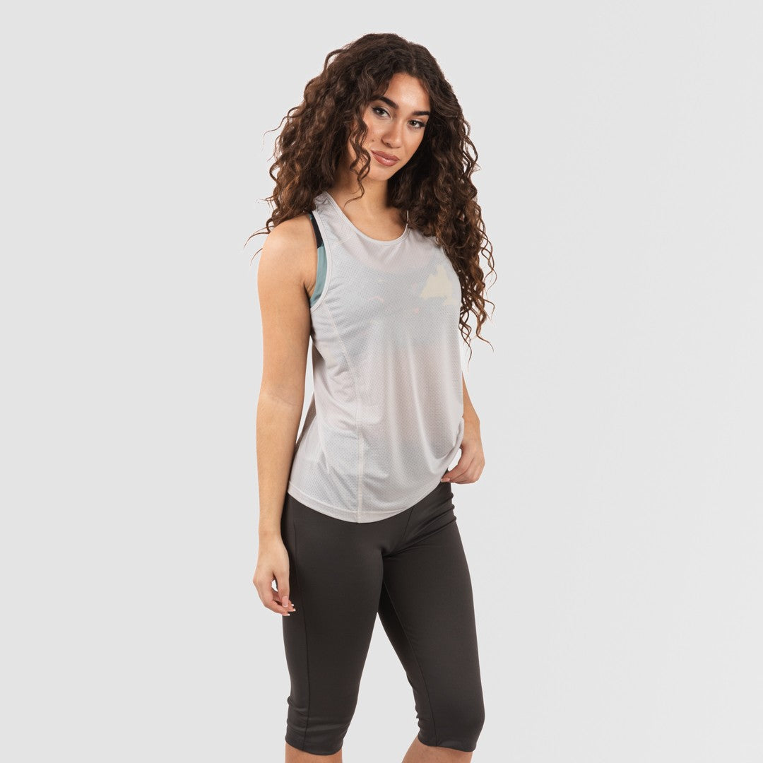 Conjunto deportivo leggings corto mujer perla - marengo
