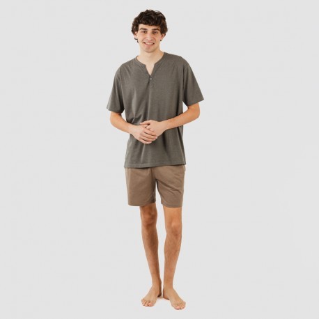 PIJAMA CURT HOME C/BOTONS LLIS