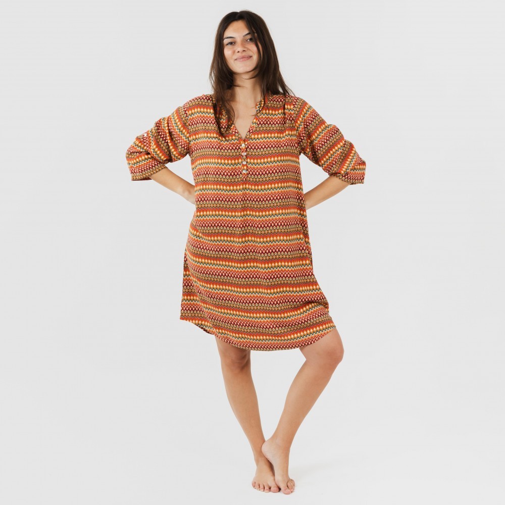 Camisola Emily em viscose, cor terracota