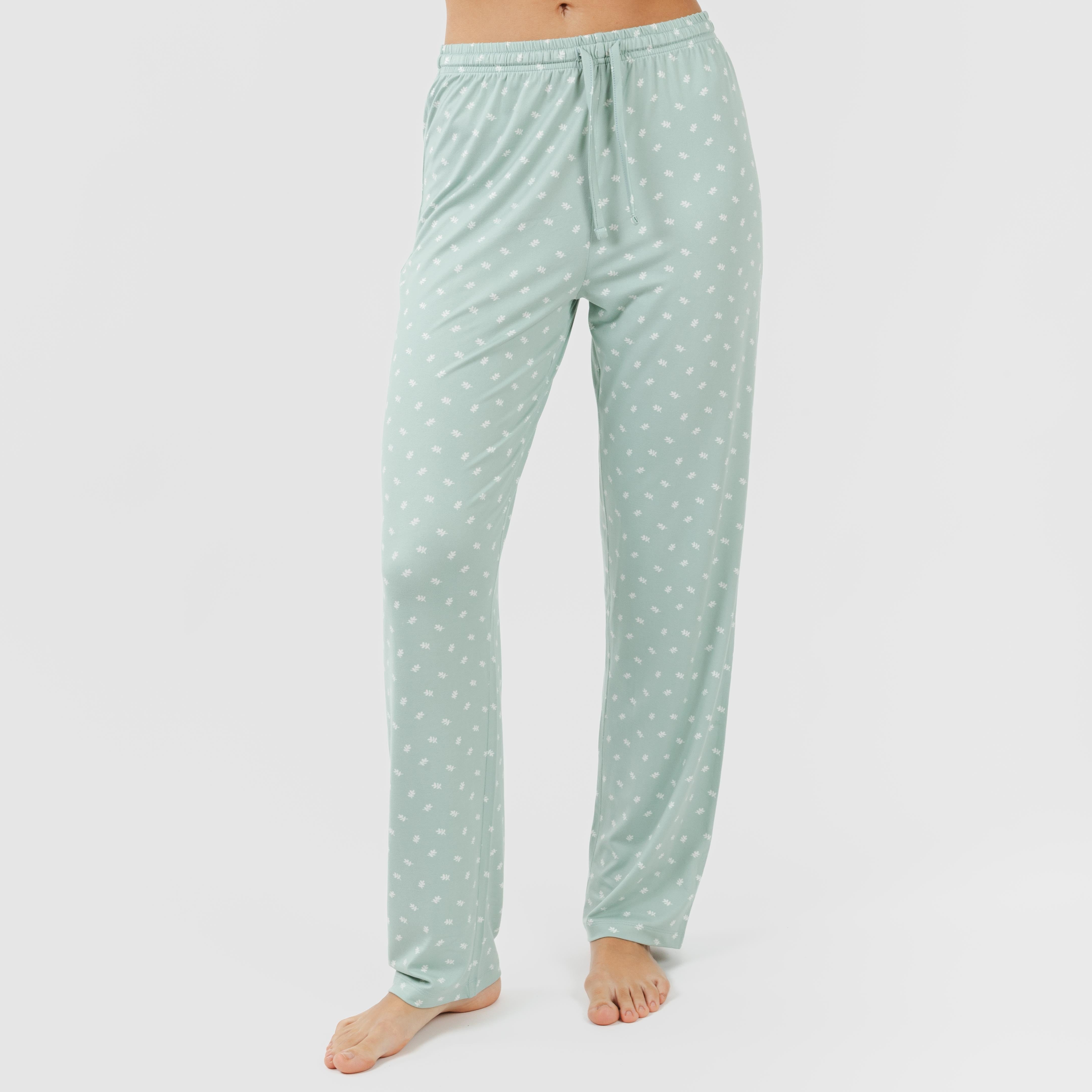 Pijama largo mujer soft Natalie verde tiffany