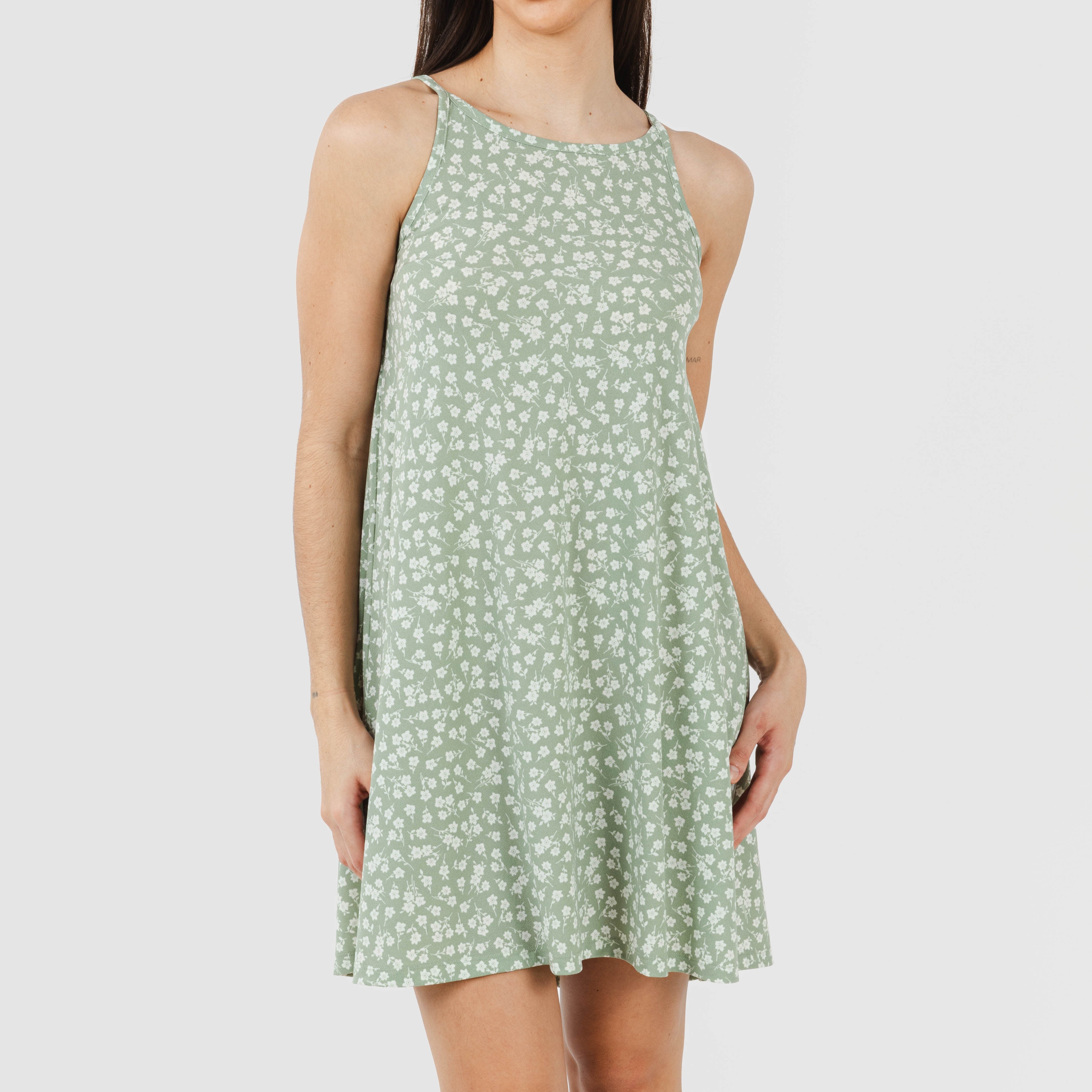 ABITO CORTO IN CREPE CON CINTURINO ONIRIS