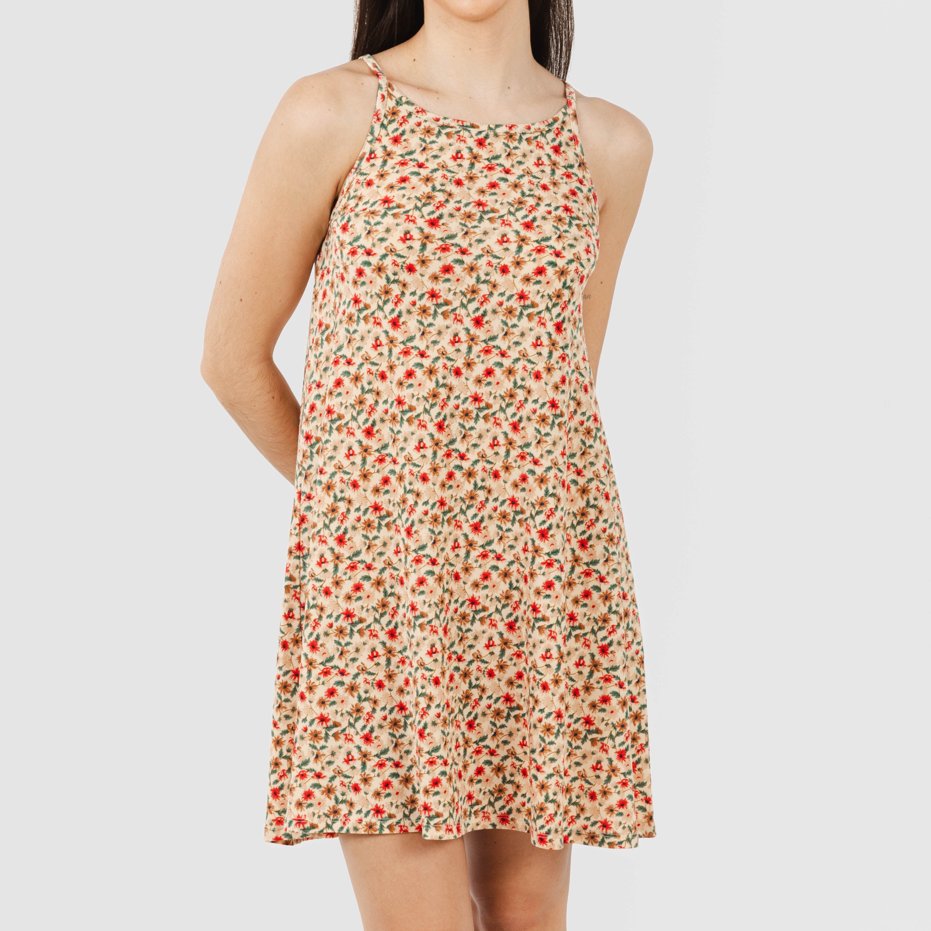 Abito corto in crêpe con spalline di Musa