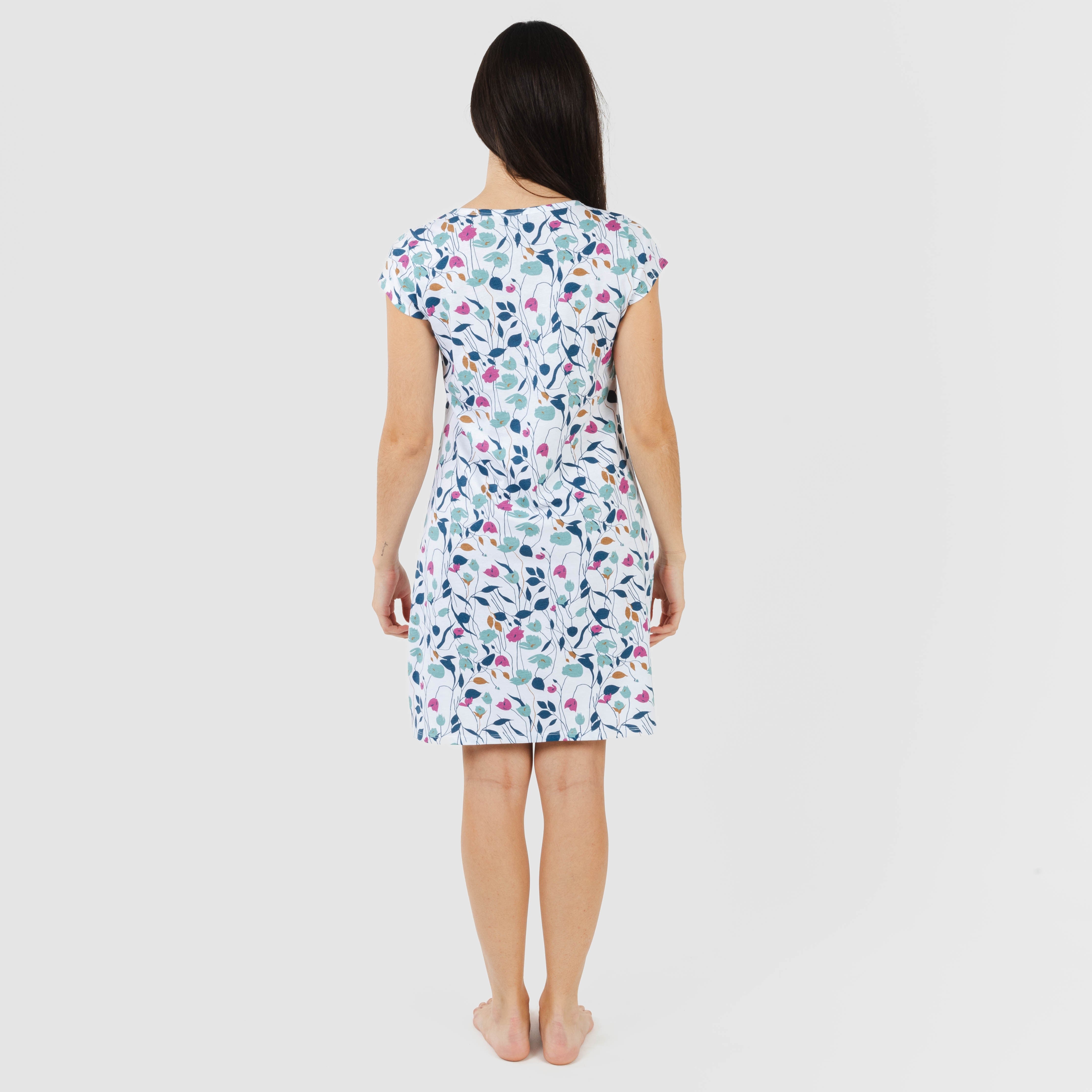 Blusón algodón Maura verde azulado