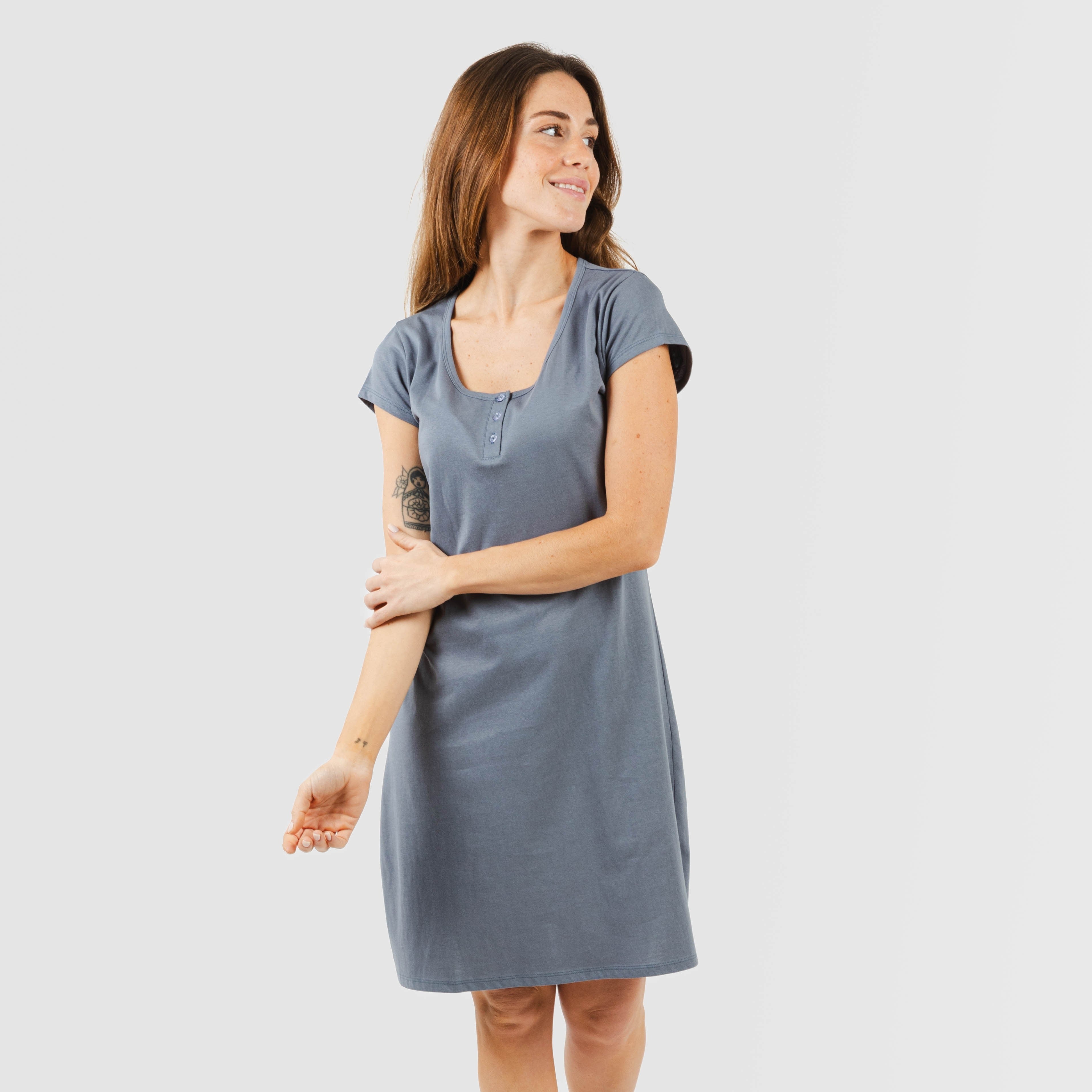 Blusón algodón liso